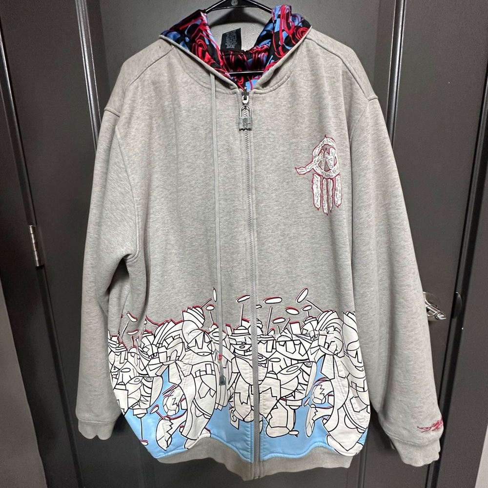 Vintage Y2K Miskeen Reversible Art Unisex Hoodie